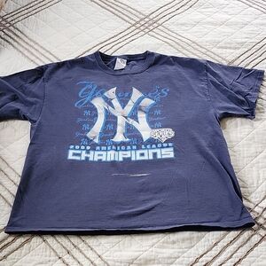 Delta Navy Blue New York Yankees 2009 American League Champions T-Shirt